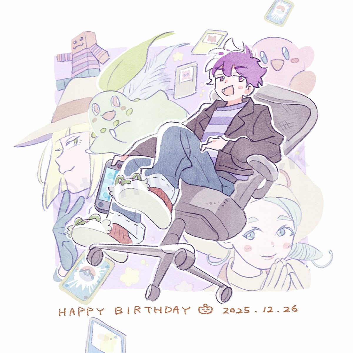 tamootoock's tweet photo. 本当にいつもお世話に
なっております🎃
お誕生日おめでとう🎂

#蘭たんの絵 
#ジャック・オ・蘭たん誕生祭2025 https://t.co/7gVZd0V9a8