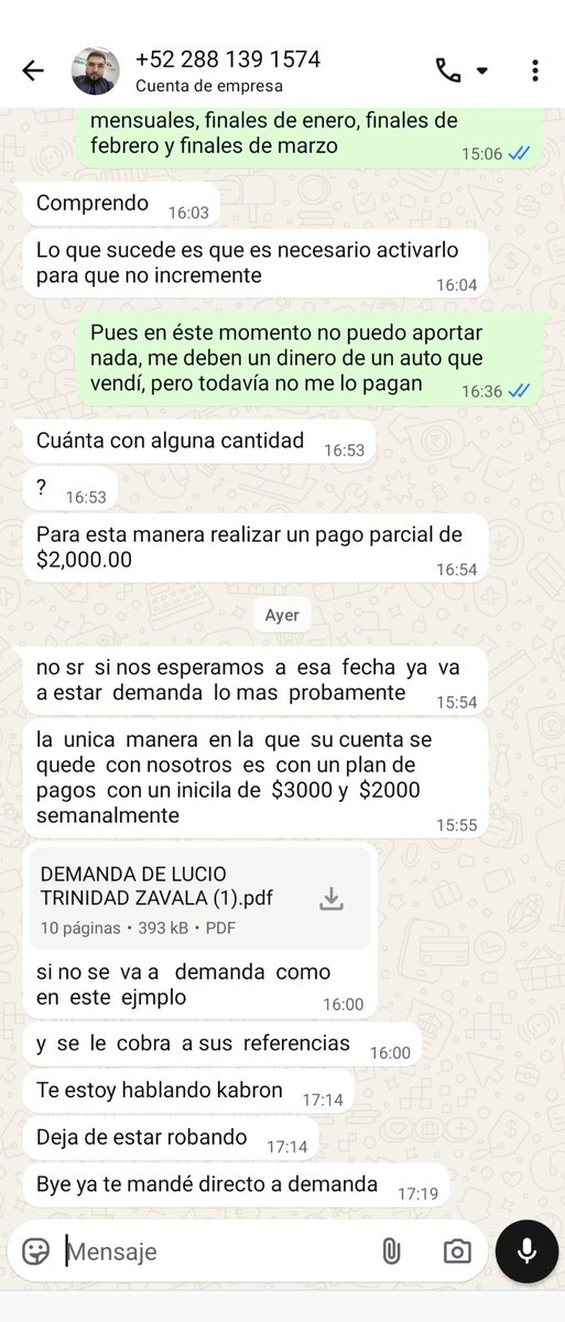 MexZerma's tweet photo. @RicardoBSalinas buen día, para saber si su personal está facultado para actuar así en temas de cobranza https://t.co/9huqkVy34b