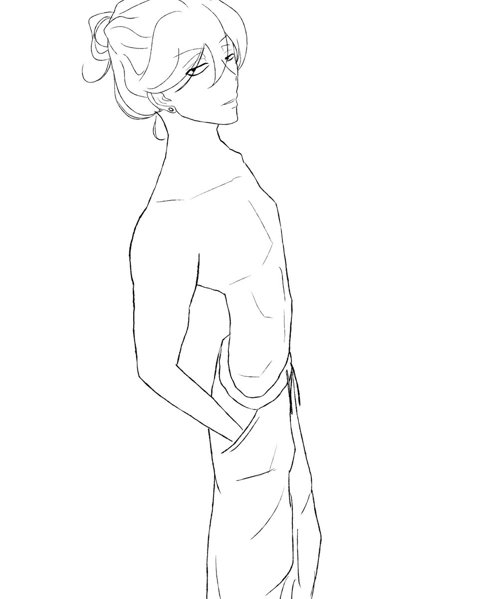 fEv60slw0j80100's tweet image. 線画だけど、
たまに髪まとめてるのいいよねぇ

#同級生シリーズ
#中村明日美子
#絵描きさんと繋がりたい