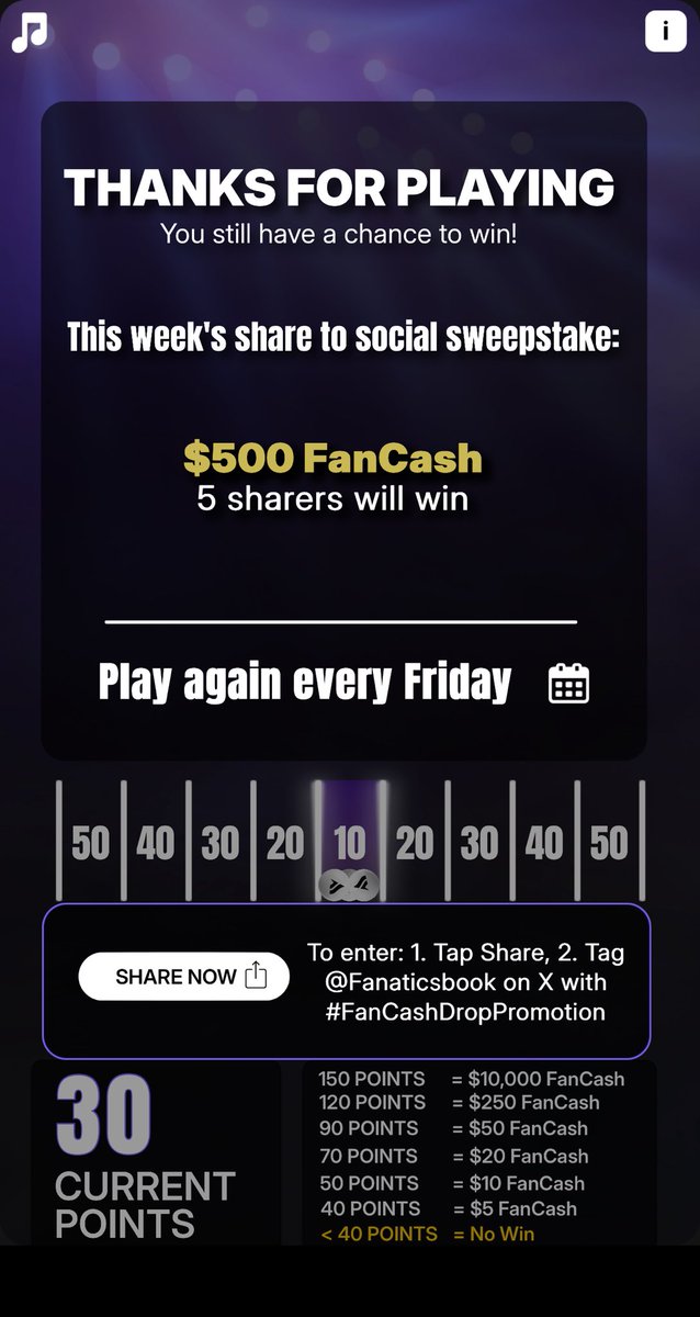 Play the #FanCashDropPromotion today

⁦<a href="/FanaticsBook/">Fanatics Sportsbook</a>⁩  fanatics.onelink.me/5kut/p6fykbjo