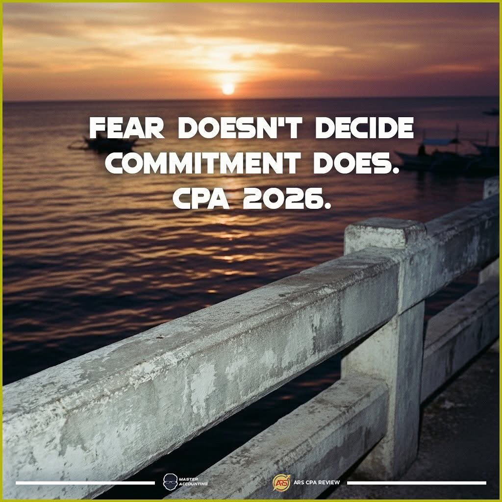 JmanLopo's tweet photo. Fear fades. Commitment stays.
CPA 2026—decide and don’t look back.

#CPA2026 #FutureCPA #CommitmentOverFear #CPAJourney #BoardExamMindset https://t.co/ntgngS4gDB