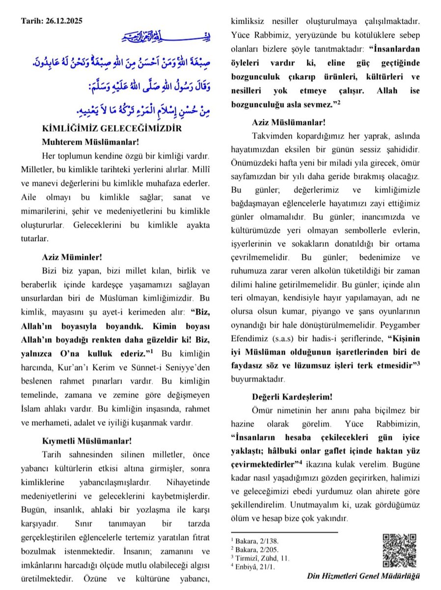 Hangi Müslüman
Bu hutbeden rahatsız olurki ...

Gayet güzel ve anlamlı bir hutbe idi ...