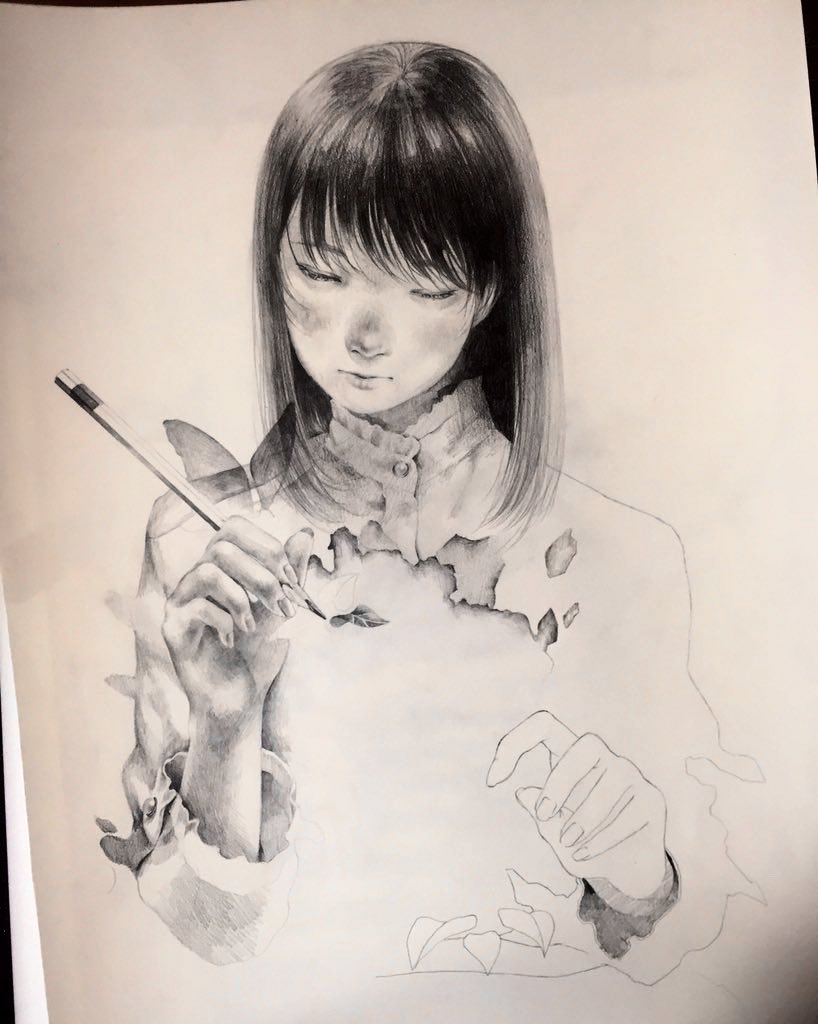 描き途中のもの発見…めちゃくちゃ懐かしいです。8年かぁ…。