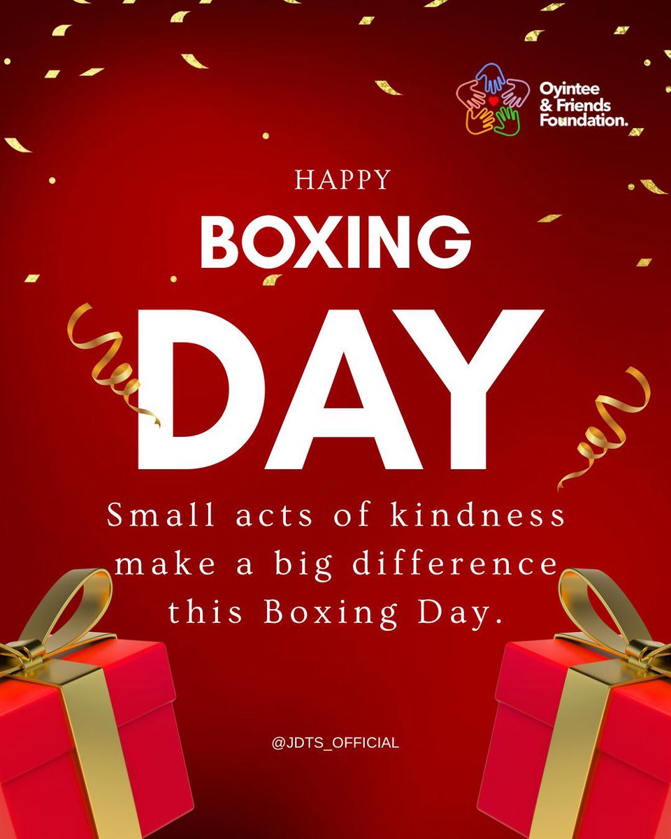 Givers are heroes. Y’all make the world worthy of living. You give the world meaning. May the universe bless the hearts of every selfless giver out there. Happy Boxing Day!✨🎄❤️