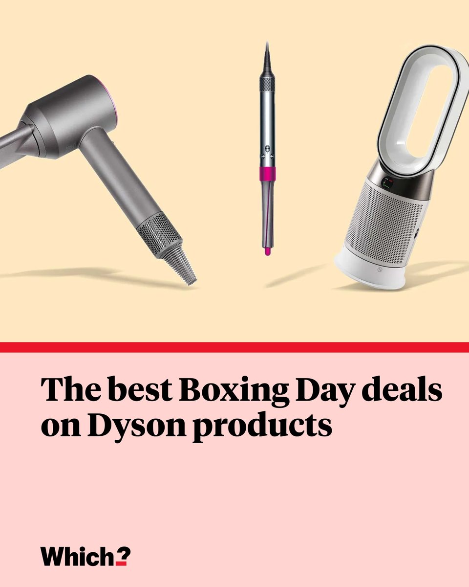 WhichUK's tweet image. Dyson make some of the most sought-after hair products and vacuum cleaners on the market, and you can slash a few £££ off their premium price tags in the Boxing Day sales.

See the best deals our experts have found 👇 

which.co.uk/news/article/b…