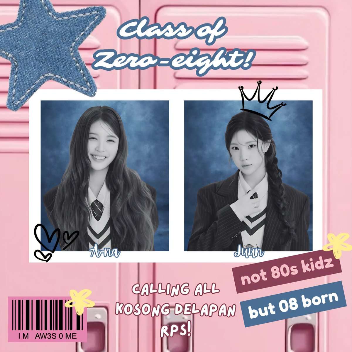 Calling all 2008 liners! 📞 A-na &amp; Juun on a little mission—looking for fellow 08z souls to join our Zero-Eight GDM. If you’re loud, active, and always down for fun, you might belong here. Drop your muse name + group below to secure your spot. See you there! 💘