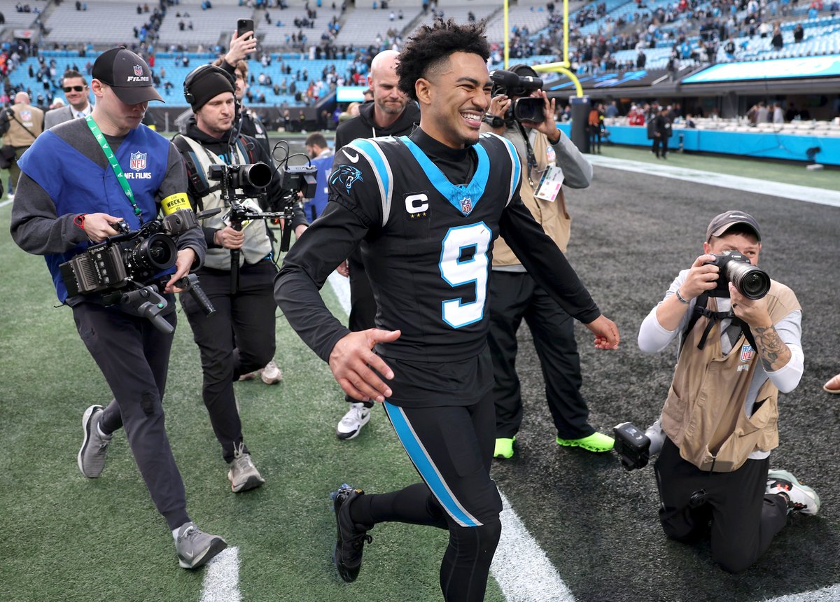 scott_fowler's tweet image. Panthers QB Bryce Young since Dave Canales benched him after Week 2 of 2024 season:
- 42 total TDs (36 pass, 6 run)
- 15 INTs
- 10 game-winning drives (6 this season)
- Set Panthers single-game passing mark (448 yards)
- Has CAR in contention for 1st playoff spot since 2017