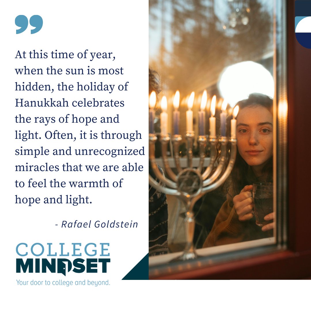 CollegeMindst's tweet photo. Happy Hanukkah, from College Mindset https://t.co/6RkWCzf9Cq