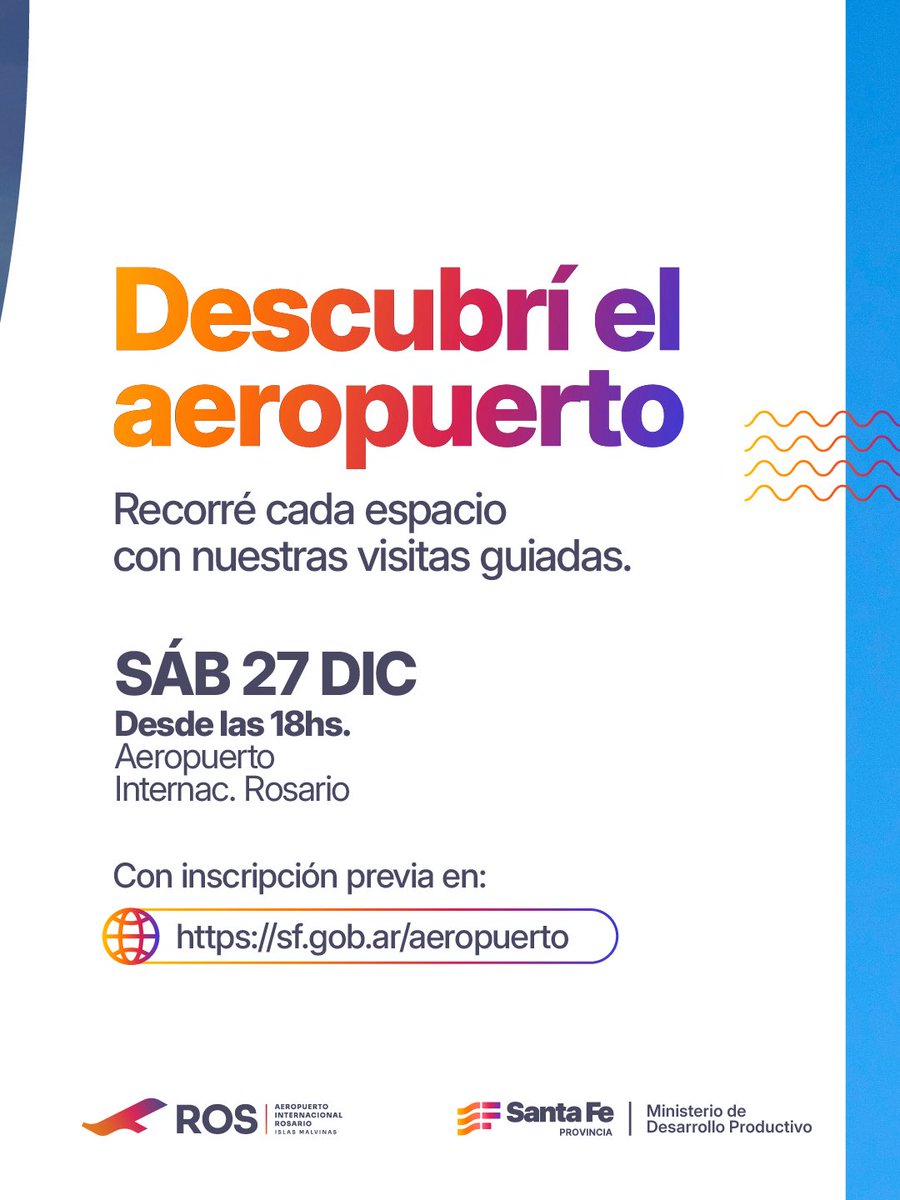GustavoPuccini's tweet image. ✈️ MAÑANA REABRIMOS EL @AEROPUERTOROS

Rosario vuelve a despegar con un aeropuerto moderno, de primer nivel, que conecta a Santa Fe con el país y el mundo 🌍