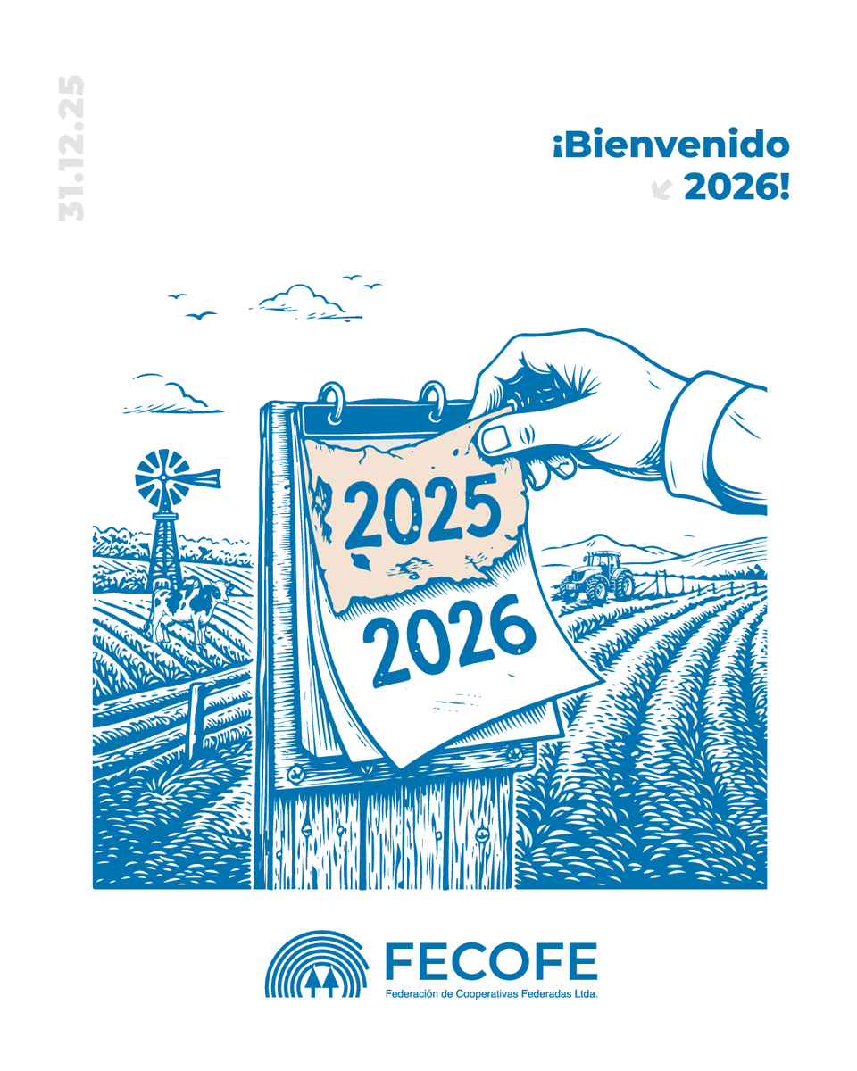 Frente a la incertidumbre, nuestra respuesta es MÁS COOPERACIÓN.

Que el próximo año nos encuentre produciendo, agregando valor y, sobre todo, defendiendo el modelo que pone a las personas por encima del lucro. ✨🫂

¡Buen fin de año para todo el campo cooperativo! 🚜🌾
