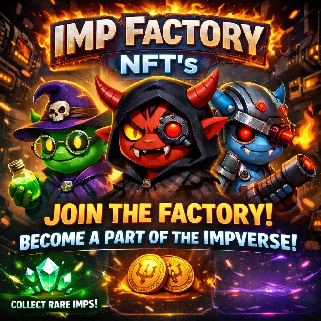 impfactorynfts's tweet photo. IMPs are FREE to mint right NOW.
https://t.co/b3O31GOvie https://t.co/TJdGYEqHUo