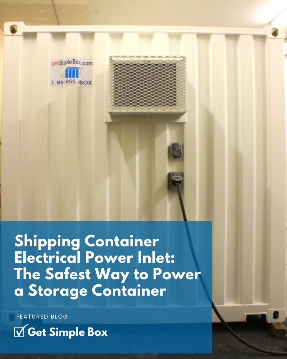 Power changes everything. ⚡
A shipping container electrical power inlet gives you safe, plug-and-play electricity — no hardwiring, no trenching, no overbuilding.
Learn why it’s the easiest way to power an owned container:
 getsimplebox.com/shipping-conta…