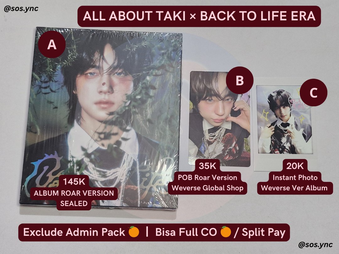 sos_ync's tweet photo. #teamsell #wts
Ready INA aab Taki
&amp;TEAM Back to Life ERA

Langsung co
https://t.co/1H8hUNtsNB

Detail / Split Pay bisa DM aja (jgn lupa mention ya) atau hmu on Line https://t.co/y4UNRYgzev https://t.co/wZ8Ss9WlSt