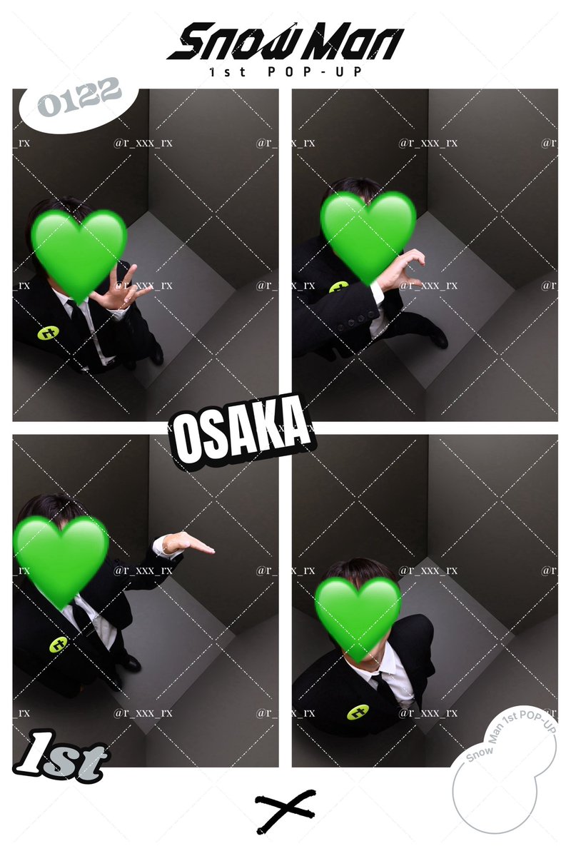 交換】SnowMan POPUP ポップアップ プリクラ 画像 大阪 DON'TLXXKUP