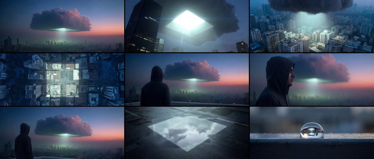 Cinema Studio 3x3 grids