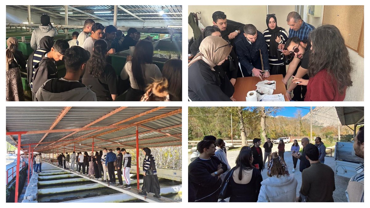 Balık Hastalıkları ve Balık Sağlığı Yönetimi derslerinin uygulaması kapsamında Seydikemer/Muğla’da bulunan Abalı Fish Üretim Tesisi ve Gümüşdoğa Alabalık Üretim Tesisi’ne Doç.Dr.Öznur ÖZİL, Arş.Gör. Şeydanur KAN, 2 ve 3. Sınıf öğrencilerimizin katılımıyla teknik gezi yapılmıştır.