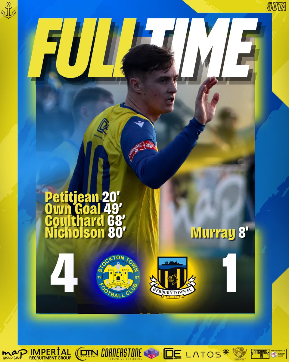 FULL-TIME: MERRY CHRISTMAS, STOCKTON FANS 🎁

🟡 #STFC 4-1 #HTFC ⚪️ | #UTA⚓️