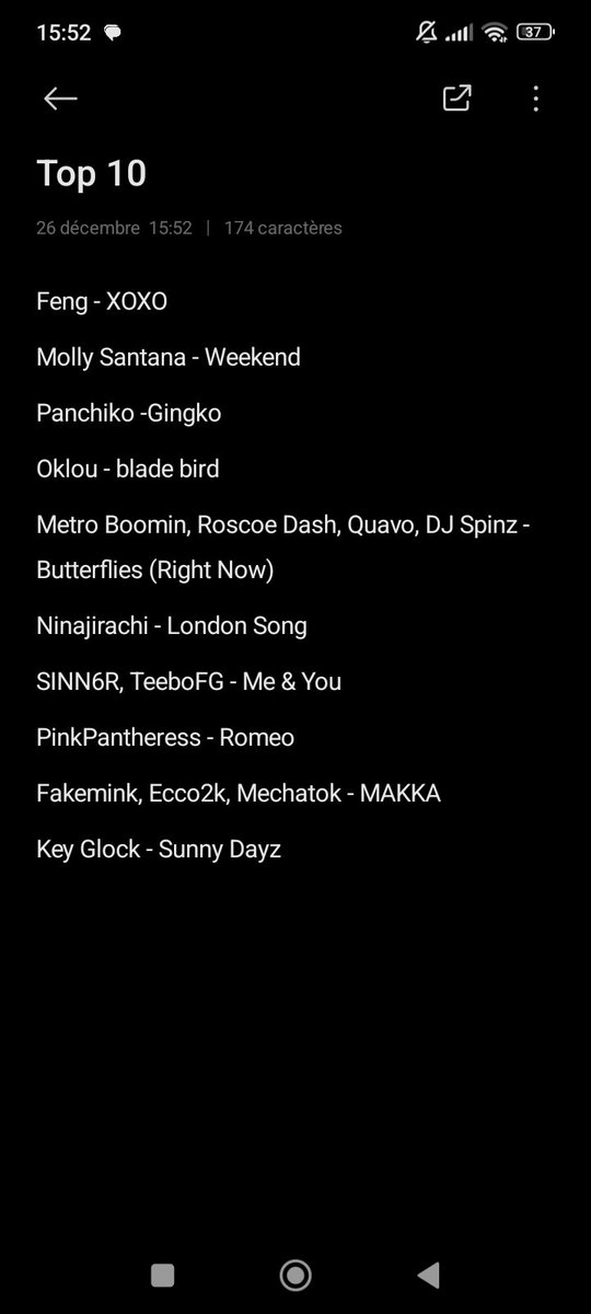 Win___Chester's tweet image. My 10 favorites songs of the year