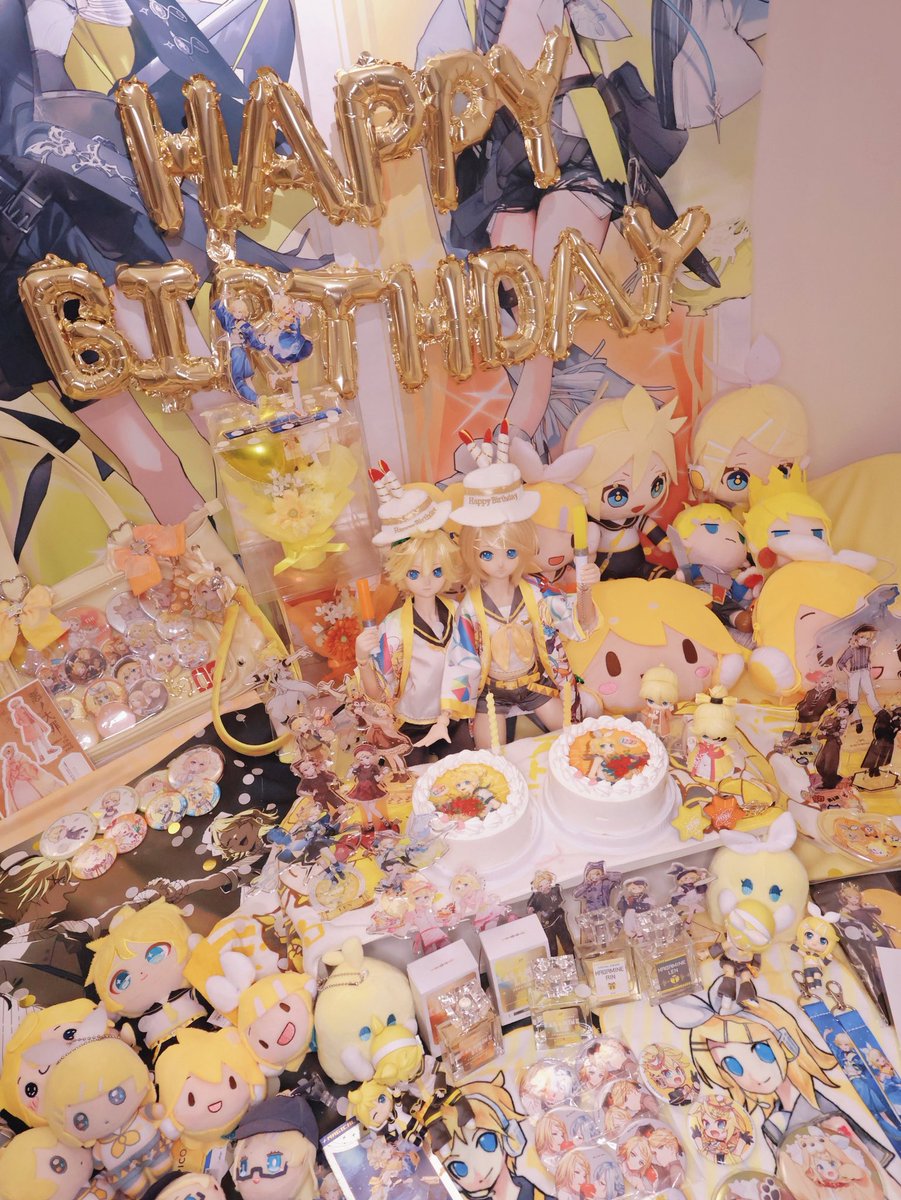 RUKU0805's tweet image. 🍌🍊18周年おめでとうございます🎉🎉🍊🍌
#鏡音リン・レン誕生祭2025
#鏡音誕生祭2025