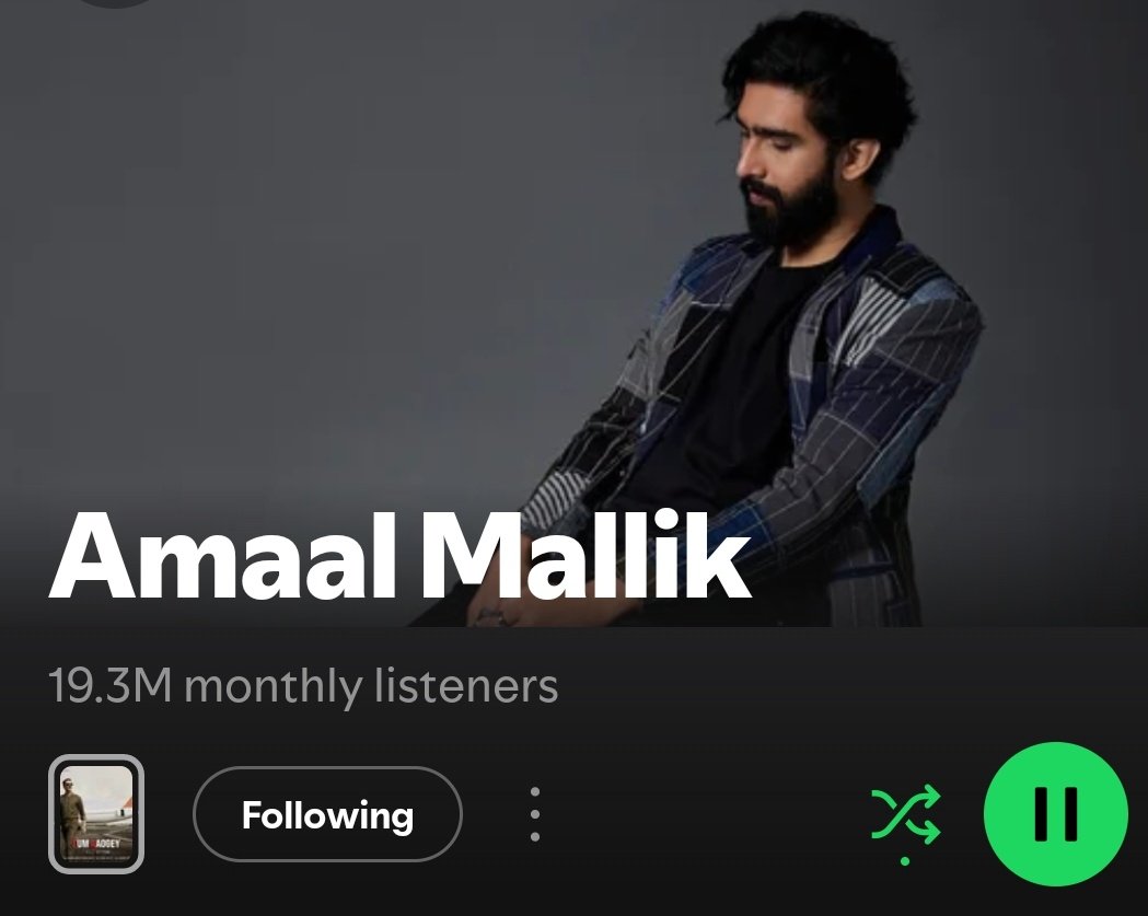 300k increased in 3days 🔥🔥

19.3 Million monthly listeners 

#AmaalMallik𓃵  #Amaalians