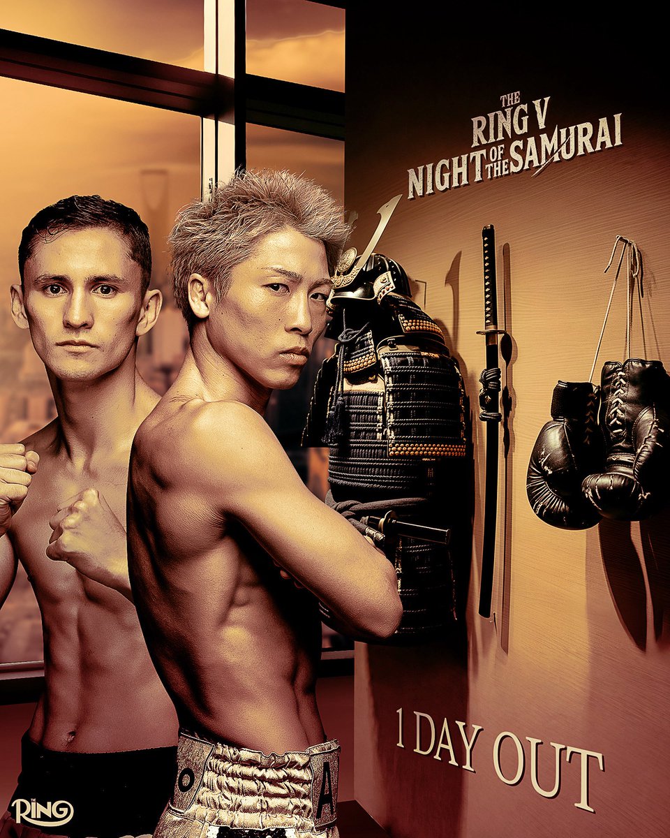 ringmagazine's tweet image. ONE DAY LEFT ‼️

🥊 Naoya Inoue vs Alan Picasso
🥊 Junto Nakatani vs Sebastian Hernandez
🥊 Kenshiro Teraji vs Willibaldo Garcia
🥊 Taiga Imanaga vs Eridson Garcia
🥊 Reito Tsutsumi vs Leobardo Quintana

The Ring V: Night of the Samurai | Live on DAZN | @RiyadhSeason | Dec 27th…