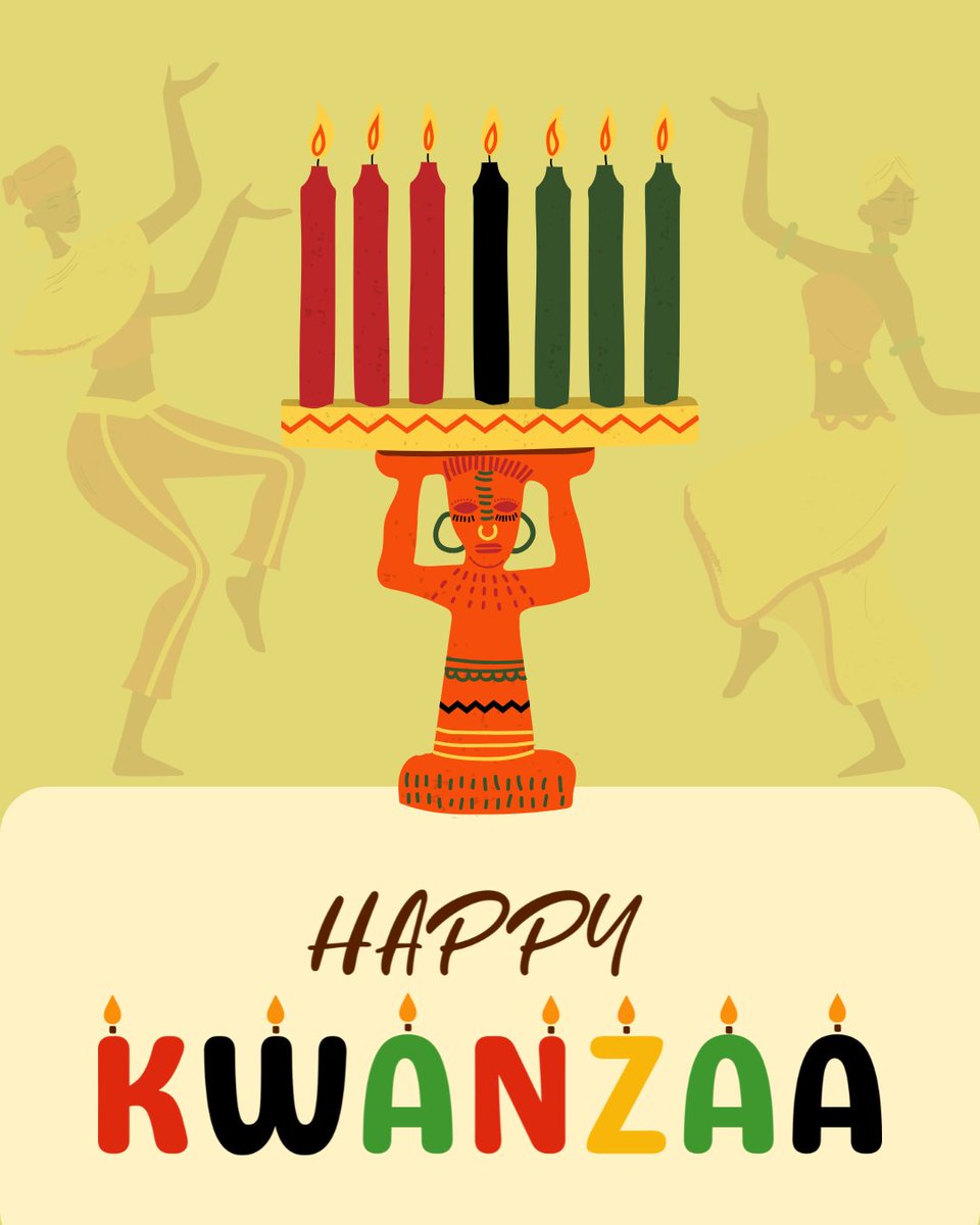DrMayaAngelou's tweet image. “I believe that every person is born with talent.” —Dr. Maya Angelou

Happy #Kwanzaa!

Celebrating unity, purpose, creativity, and the shared responsibility of uplifting our community. 🖤❤️💚