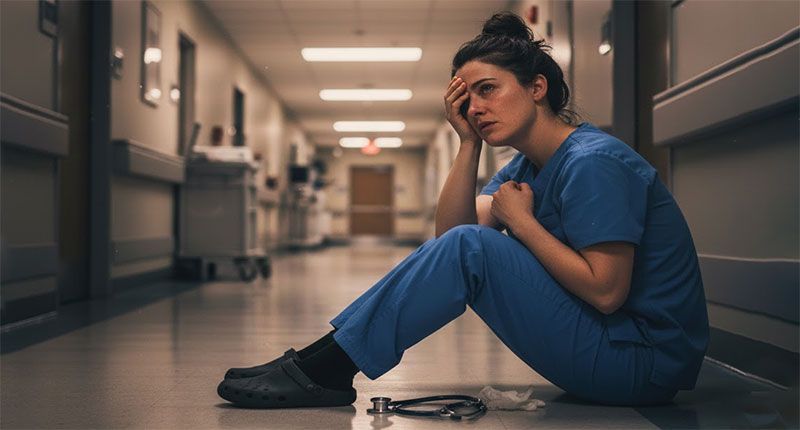 CorriganDr's tweet photo. I remember one of those 04:00 a.m. ICU sign-outs— internally debating whether I’d go home, collapse into bed, and try to sleep before rounding again in four hours..someone in administration sent a memo: “Consider attending our resilience workshop.” 

https://t.co/MU0CNllX8E https://t.co/FiwLScYEXj