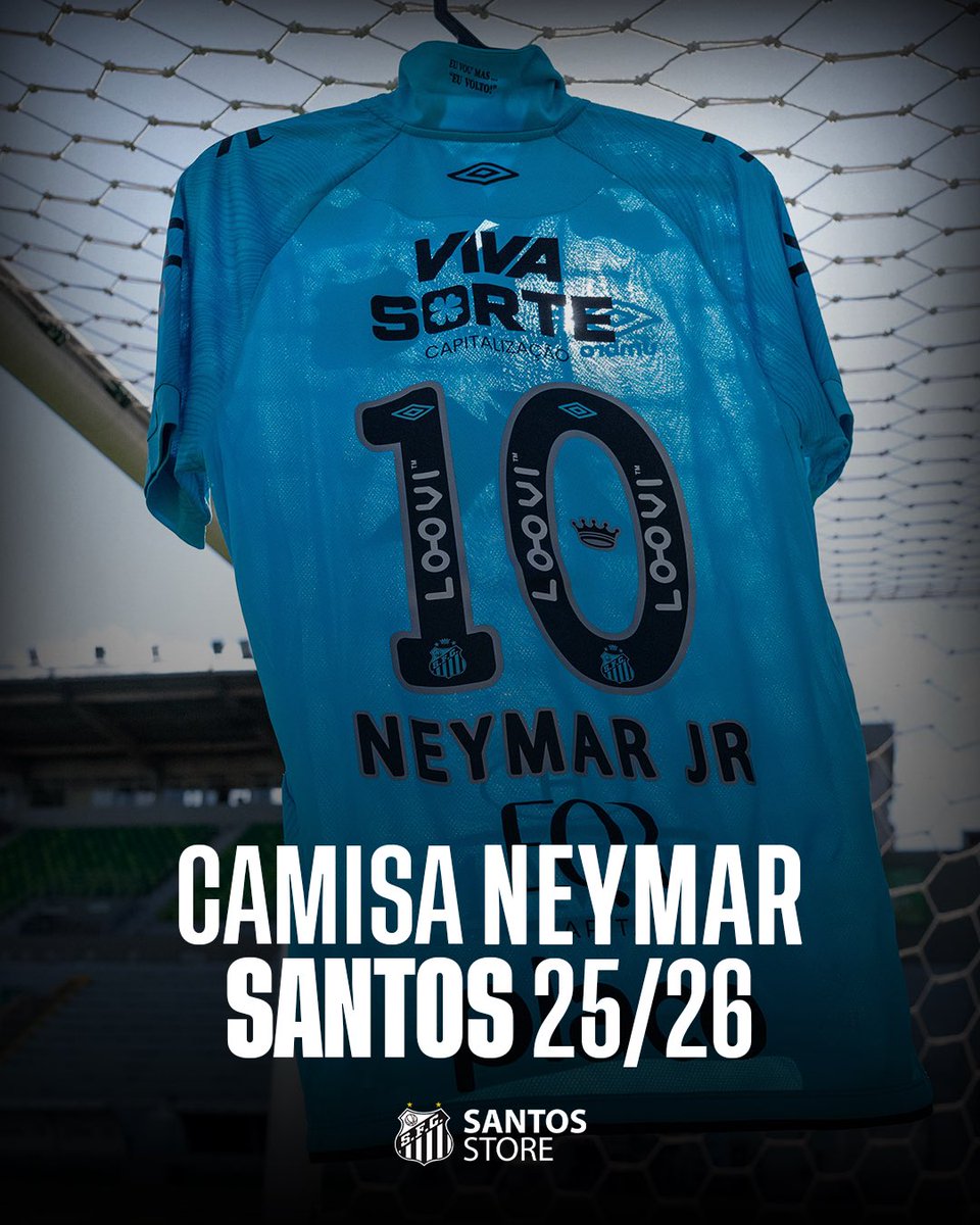 ウェア Santos FC Neymar Jr. Camisa Neymar Jr Santos 25/26! ⚪️⚫️ Disponível na Santos Store