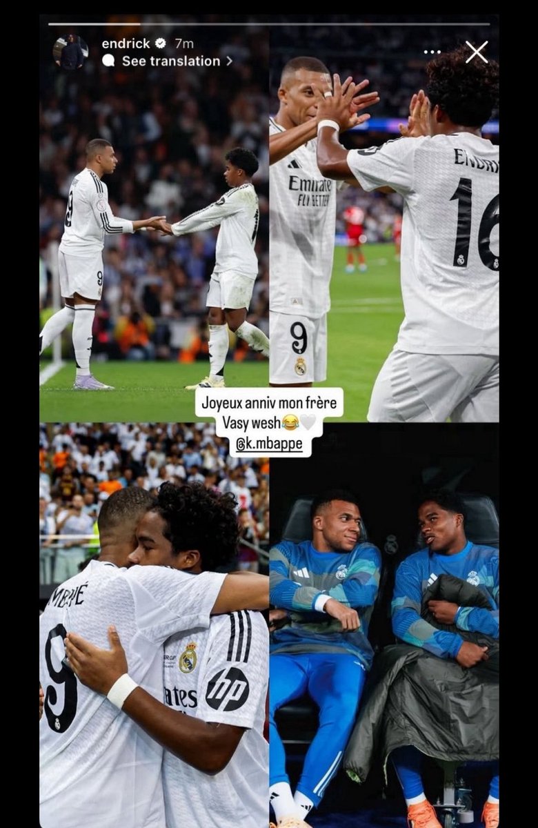 KiSs_UIJJ's tweet photo. @MadridXtra To all those who wonder why he said this to Endrick.
It's a private joke between them. Endrick said the same thing to Mbappé when wishing him a happy birthday. https://t.co/LjVfz0kMFh