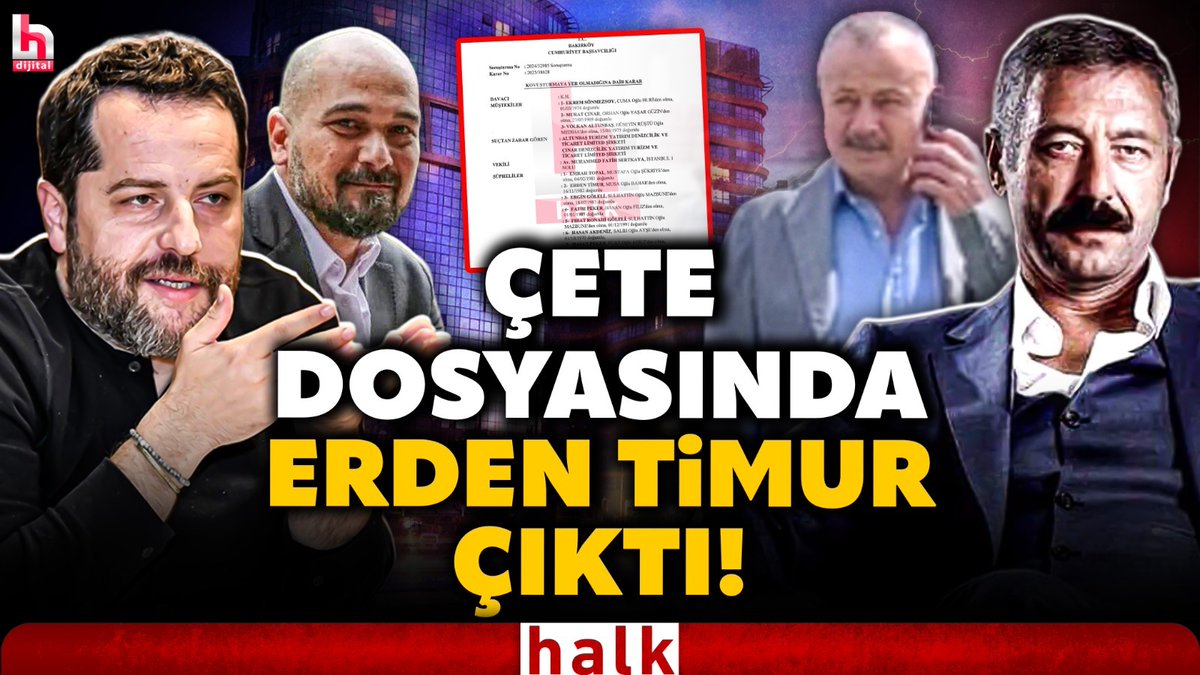 📌Dolandırılan çok sayıda kişiyi çete tehdit etti: 'Şahinler' dosyasında Erden Timur da var!

🗣️ Gazeteci Dinçer Gökçe (<a href="/DinerGke/">Dinçer Gökçe</a>) şoke olacağınız dosyayı tek tek anlattı!

İZLEMEK İÇİN TIKLAYIN: 👉youtu.be/9ya-RgAJAws