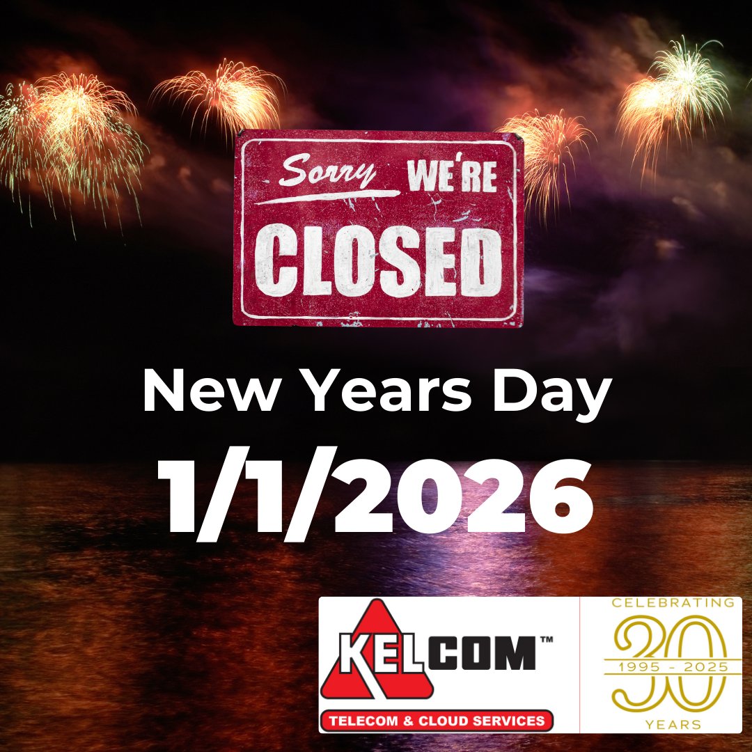 KELCOM_Internet's tweet photo. 🎆 Holiday Closure Notice 🎆

KELCOM will be closed on New Year's Day as we ring in 2026 and prepare for another great year ahead! We’ll be back to serve you on the next business day.

📞 519-800-7230
📧 sales@KELCOM.net
🌐 https://t.co/bhm9iwhtXu https://t.co/mSHKVj22FN