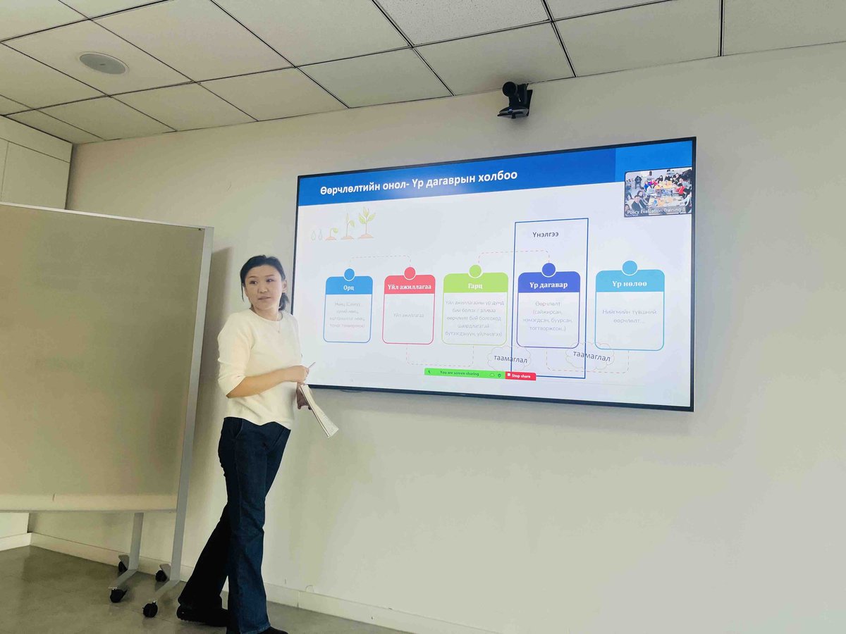 CognosResearch's tweet photo. 1st of 6-series policy evaluation training as part of country-led learning-by-doing evaluation of Food Supply &amp; Safety Policy (Decree No 36) of Mongolia, supported by DEval was organized today for Evaluation Steering Committee &amp; Technical Group. For more: https://t.co/nsIH1ob6p1 https://t.co/ZdpeGdqX94