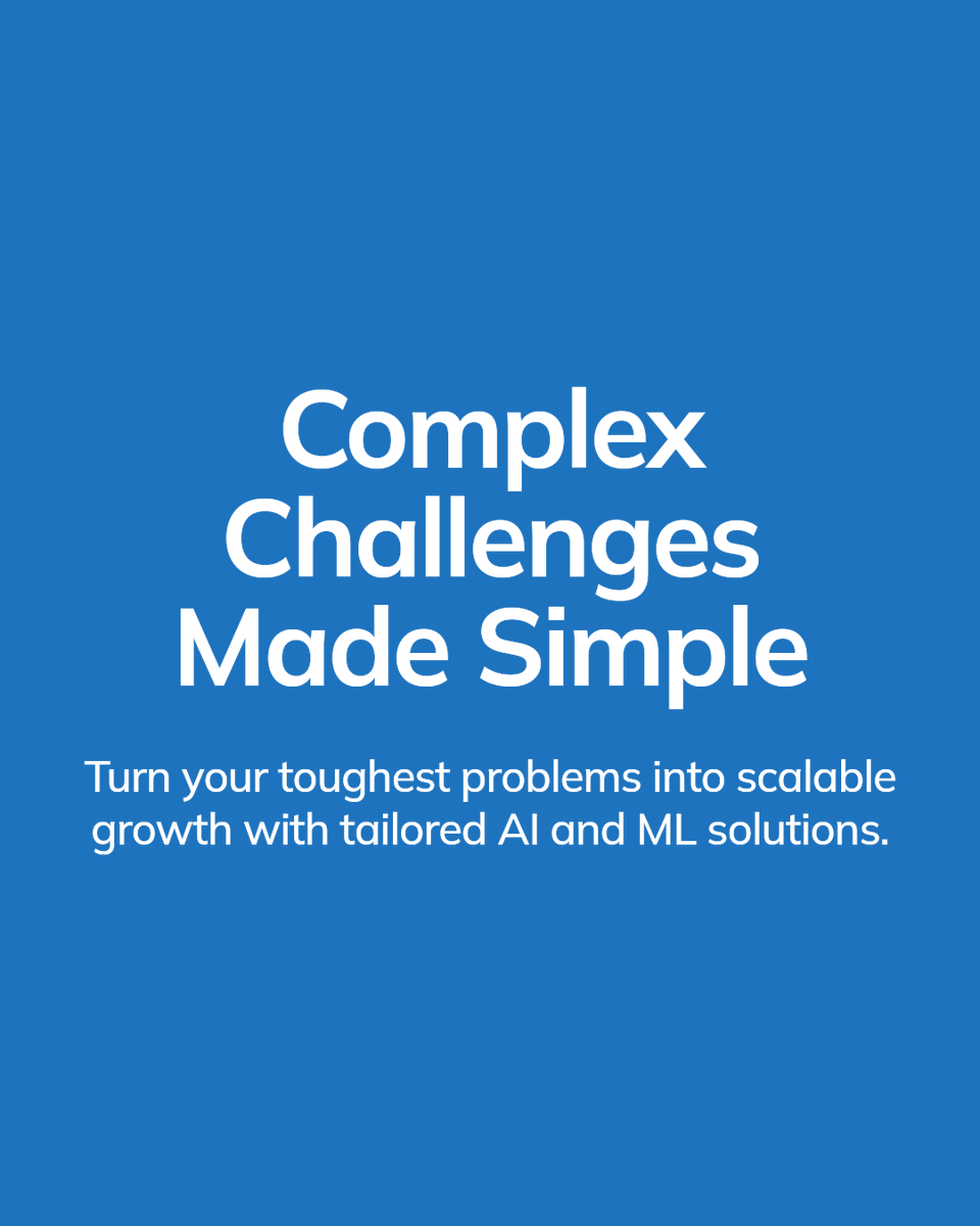 Customized AI and ML solutions drive scalable growth in enterprises. At Technosip, we turn complex challenges into effective applications. Tailored solutions open new opportunities. Ready to scale? Let's build your future together.

Contact Us: technosip.com/contact-us/