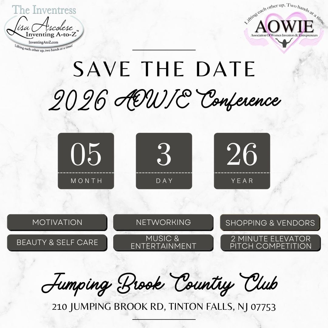 LisaAscolese's tweet image. The 2026 AOWIE Conference is happening on Sunday, May 3rd!

It will be a day filled with connection, inspiration, shopping, networking, powerful speakers, and opportunities to grow alongside women from all walks of life!

#NetworkingEvent #WomenInBusiness #Inventors #Entrepreneur
