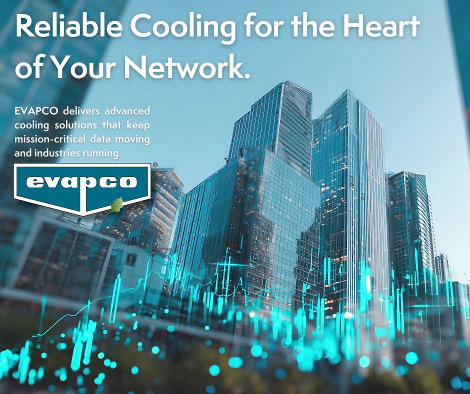 Critical data, critical systems, critical cooling. EVAPCO ensures your network stays up and running with reliable, high-performance solutions designed to protect what matters most.

#EVAPCO #ReliableSolutions #CriticalCooling