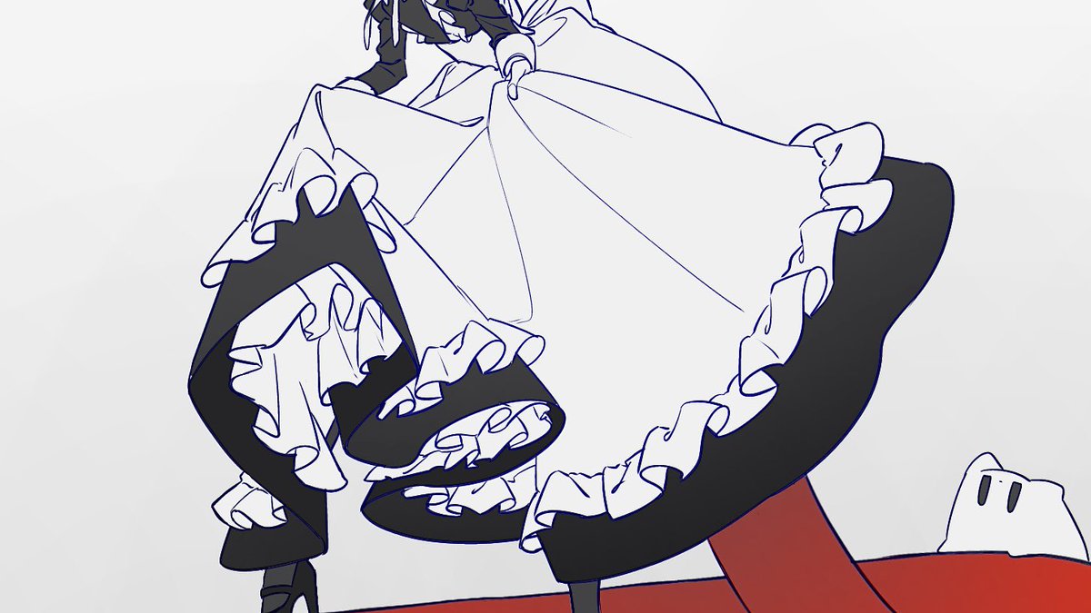 Karaba_nea's tweet image. あの、全世界の布フェチの皆さんここに超激かわメイド服描く人がいるんですが見つけてもらえませんか？