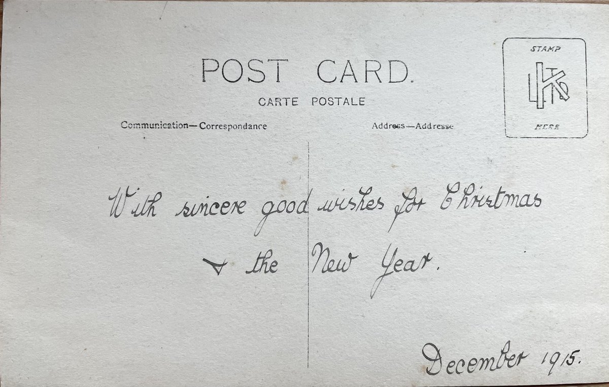 🔔🎄💒100 years ago🌸
Super #Wedding pic, another gift from a friend😊💒
‘With sincere good wishes for Christmas &amp; the New Year’
Dated December 1915💒
The bride &amp; groom, looking very elegant, beautiful roses💛 #OldPostcards 
#OldPhotos #FamilyHistory