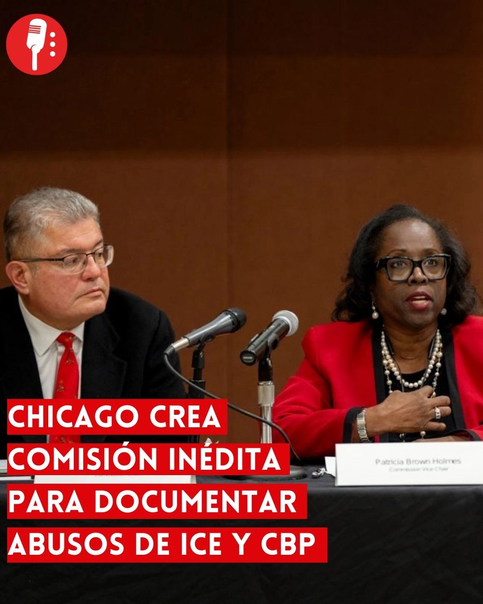 ⭕ OJO | CHICAGO CREA COMISIÓN INÉDITA PARA DOCUMENTAR ABUSOS DE ICE Y CBP

Chicago se convirtió en la primera ciudad de Estados Unidos en contar con una comisión especializada para investigar abusos cometidos por agentes migratorios, en un contexto marcado por redadas violentas,