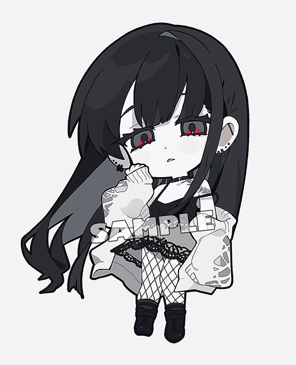 今回LOLUET様のSDイラストを担当させていただきました🙏🖤🤍 