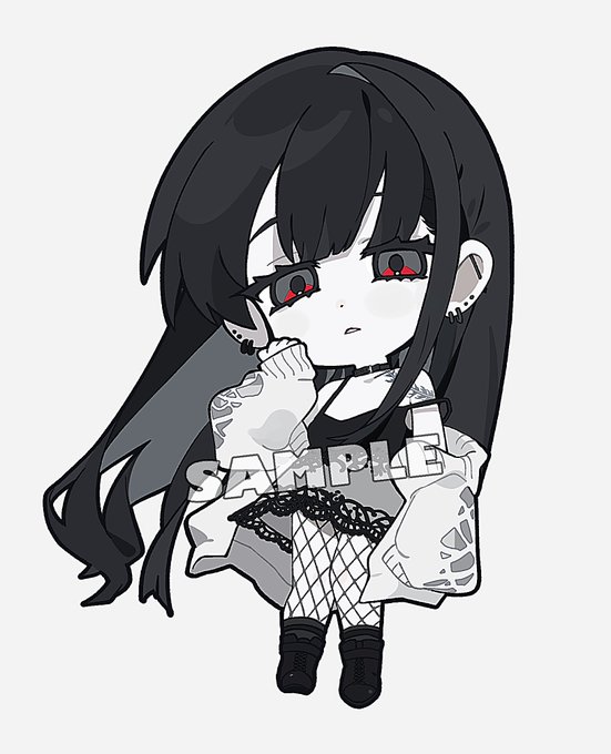 今回LOLUET様のSDイラストを担当させていただきました🙏🖤🤍 