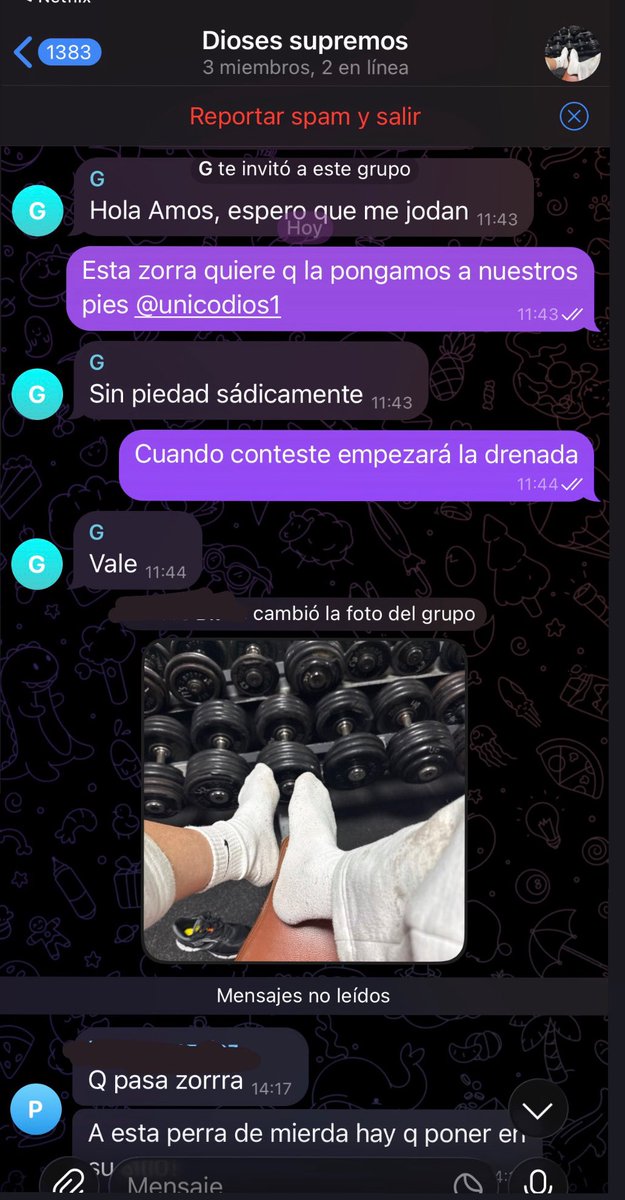 Seguimos con el grupo yo y <a href="/apolo1de1/">apolo</a>  el q quiera entrar para que lo pongamos en su lugar que nos hable por MD, este finde estaremos activos 🎁🦶🏻