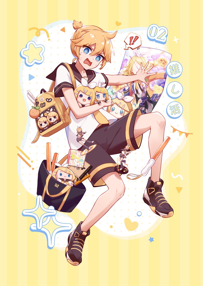 usarei_c's tweet image. Happy 18th Anniversary to Rin and Len!!!! 🧡💛🫶✨️
#鏡音誕生祭2025