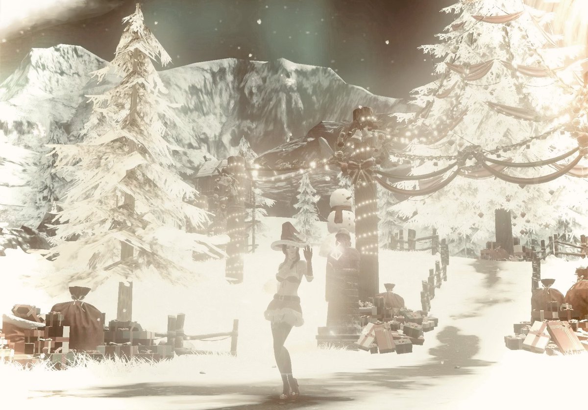 楽しかったクリスマスも終わり
（リップの中の人は年中行事の中でクリスマスがいちばん好き🎄）
バイバイサンタクロースまた来年🎅🏻
思い出写真を置いておくよ

クリスマス衣装はまた染めよっと

......イベダンは1月まで続くらしい🫥

#オーディン