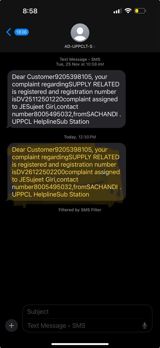 105Mishra's tweet photo. I have electricity connection with Dakshinanchal Vidyut -EDSD-1 Kanpur Nagar @dvvnlhq in Bhaunti ( Account Nữ-7377395000). For the last 4 days there is NO  electricity for which we have complained multiple times with no effect.
@myogioffice @CMOfficeUP @AKSharmaOffice 
@UPGovt https://t.co/vVH3RYeHSu