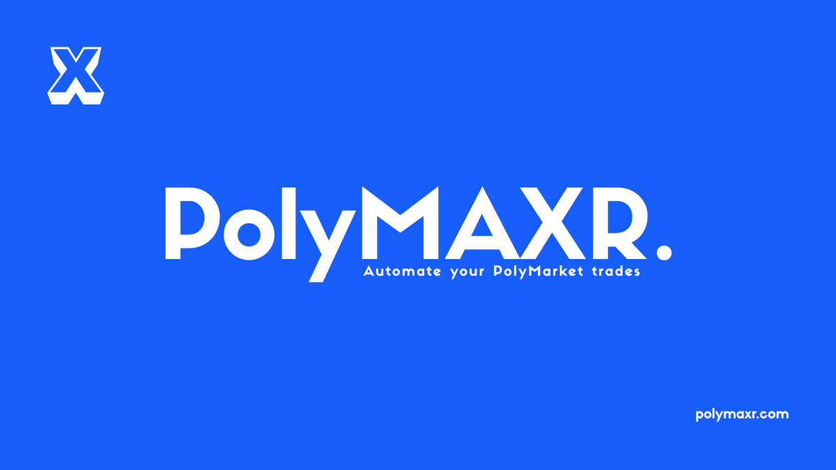PolyMAXR's tweet photo. Introducing PolyMAXR, Automate your @Polymarket trades.

· Scans across hundreds of markets
· 9 strategies from safe to degen
· Smart filters for liquidity, spread, and volume
· Profits taken automatically at 4 levels (+5%, +10%, +15%, +20%)
· Trailing stop triggers at +10% and exits on a 5% drop from peak
· 26 position checks daily
· Paper trading built in & much more

PolyMAXR prints while you sleep 😴 COMING SOON