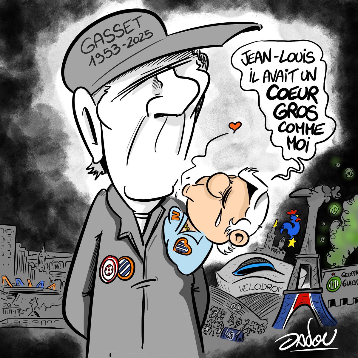 JEAN-LOUIS GASSET (1953-2025)

#dadou ✍🏻
dadoubd.com

#gasset #jeanlouisgasset #rip #foot #mhsc #france #om #psg #asse #bordeaux #zlatan #nicollin #teammhsc 
#hommage #ligue1