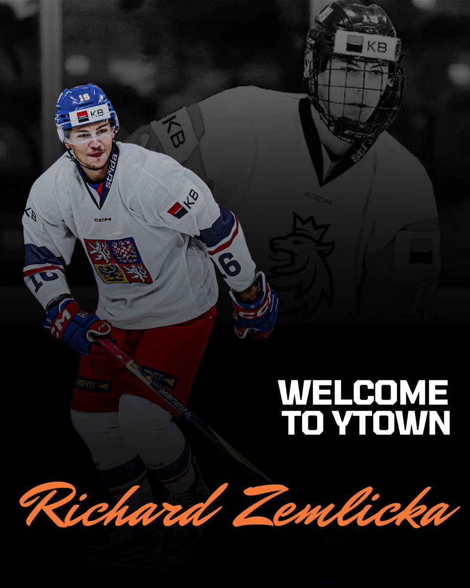 The Youngstown Phantoms excited to announced the free agent acquisition of 2006-born Czech forward Richard Zemlicka. 

He will report to the team after representing Team Czechia at the 2026 IIHF World Junior Championships in Minneapolis, Minnesota.