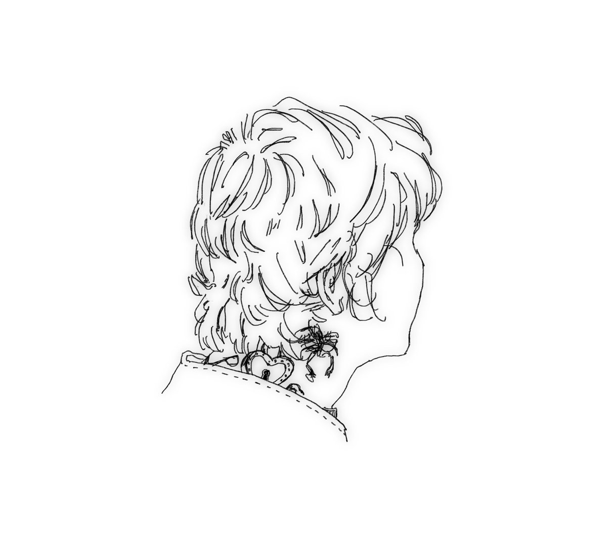just draw the back of someone’s head when u have no drawing ideas 👍👍👍🦂