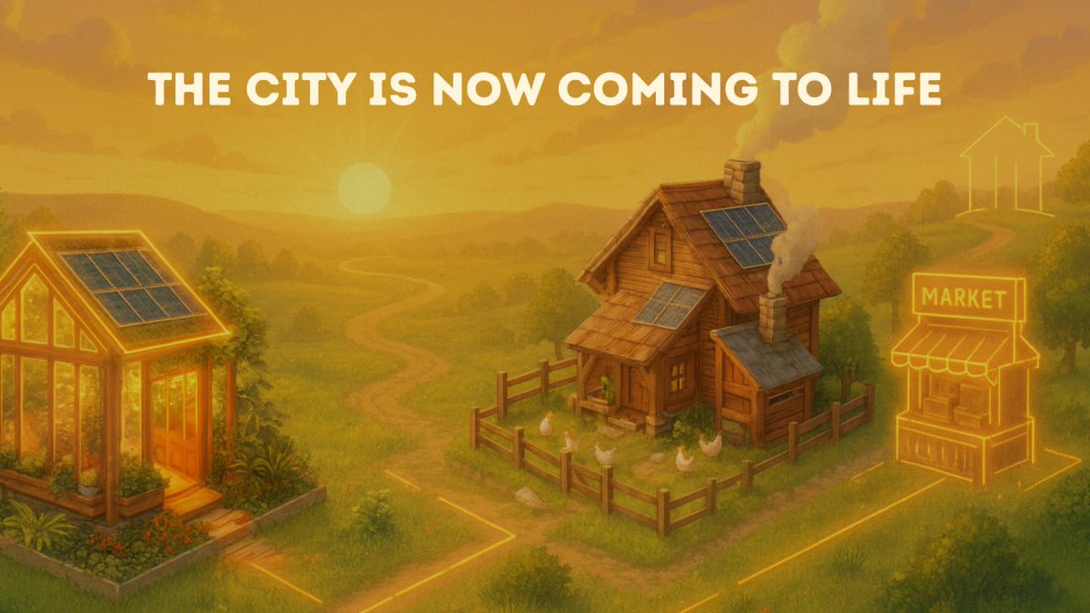 WNC_Lab's tweet image. From sunrise to sunset, we don’t stop building. ☀️

The city is taking shape house by house, path by path powered by a community that never stops farming, growing, and bringing $WNC to life. 😎

The momentum is real. The expansion has begun. 🏠

#Web3NeighborCity #WNC…