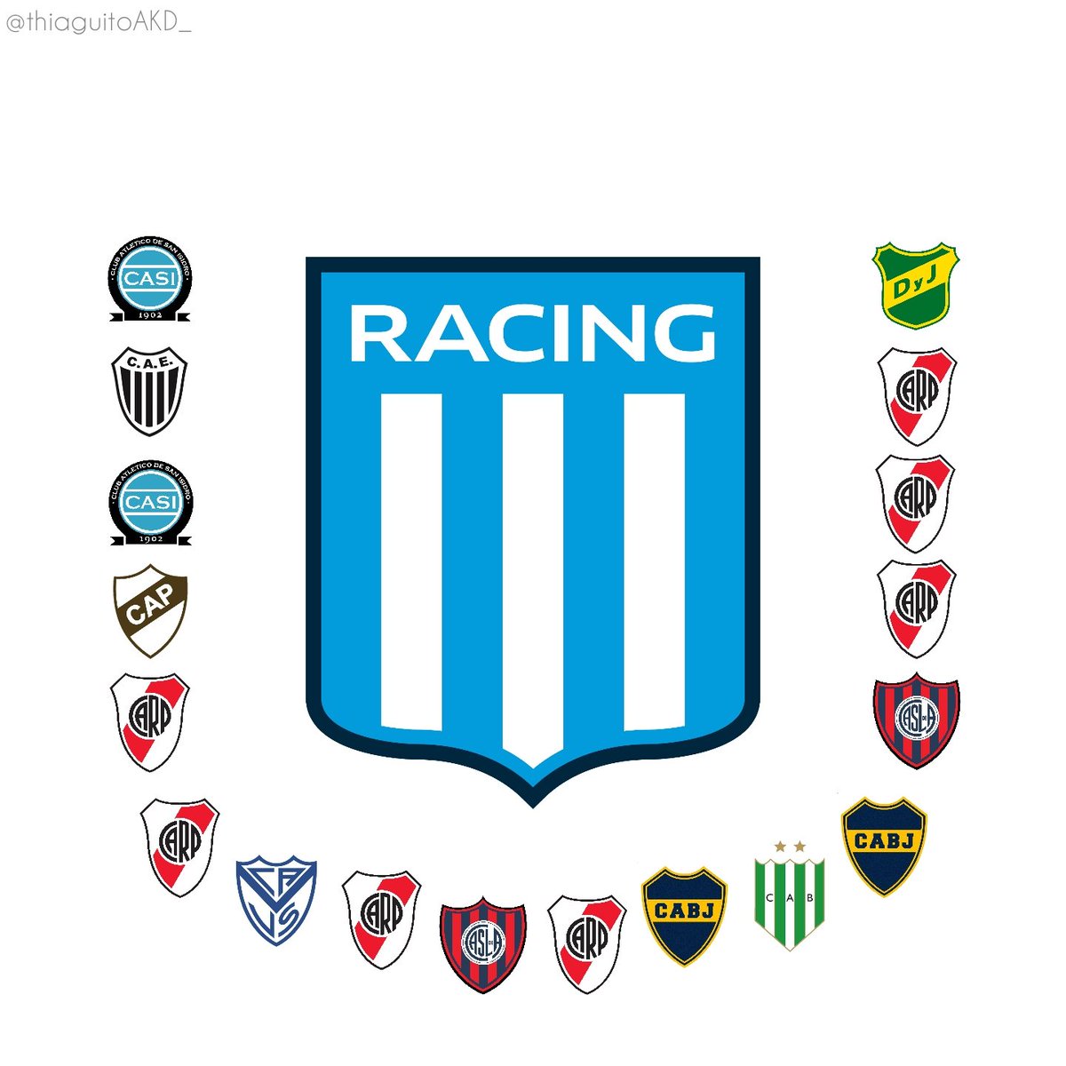 thiaguitoAKD_'s tweet image. Racing y sus subcampeones de campeonato argentino, sigue abajo ↓